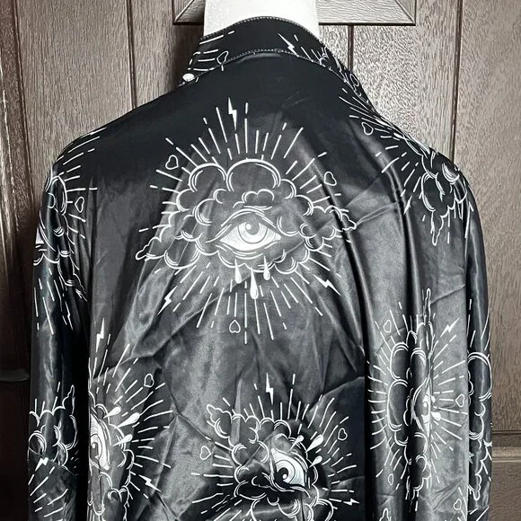 Dressed in LALA Past Present Future Satin Playsuit Set - Picture 3 of 7